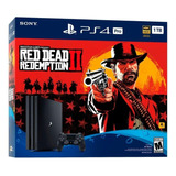 Sony Playstation 4 Pro 1tb Red Dead Redemption 2