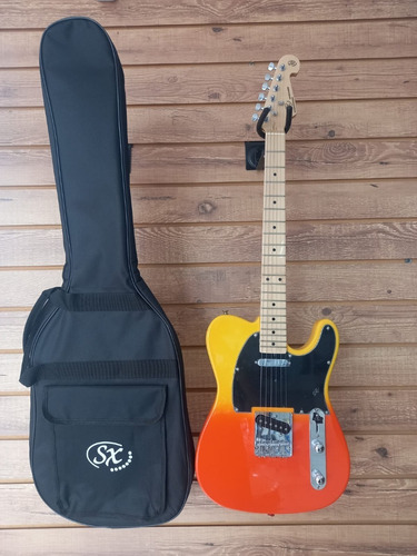 Guitarra Telecaster Sx Sem 2 Cor Bf Burning Fire Capa+cabo