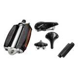 Kit Pedal Bicicleta Antiga Monark Monareta + Banco 3 Molas