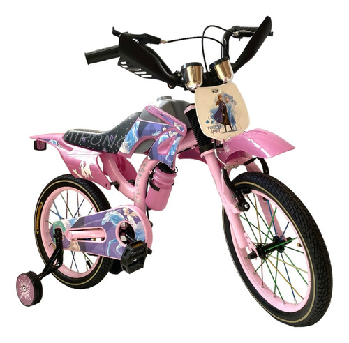 Bicicleta Infantil Simil Motocross Rodado 16 Frozen 217111