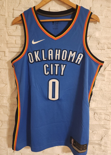 Camiseta Nba Oklahoma Thunder 0 Westbrook