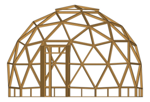 Domos Geodesicos / Estructura 1era Calidad / Dm 680 Glamping