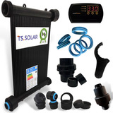 Kit 11 Placas 3mt - Aquecedor Solar Piscinas 10m² -  Rosca F