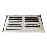 Reja Rejilla Ventilación Amurar 15x30 Cm Acero Inox Pack X10