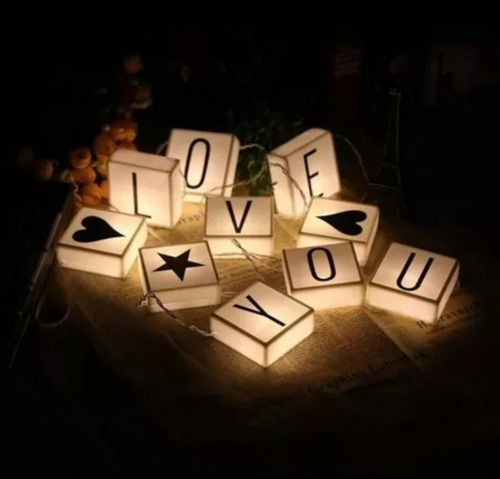 Cortina Luces Led Letras