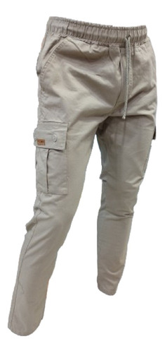 Pantalón Logan Cargo Recto Hombre Adulto Gabardina