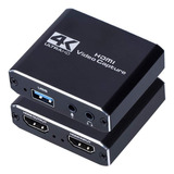 Capturadora De Video Hdmi 4k Hdmi A Usb 3.0 Convertidor