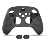 Capa Silicone Controle Xbox Series S/x + 2 Grips Dobe Preto
