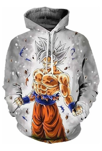 Sudadera Con Capucha Con Estampado De Goku Moda