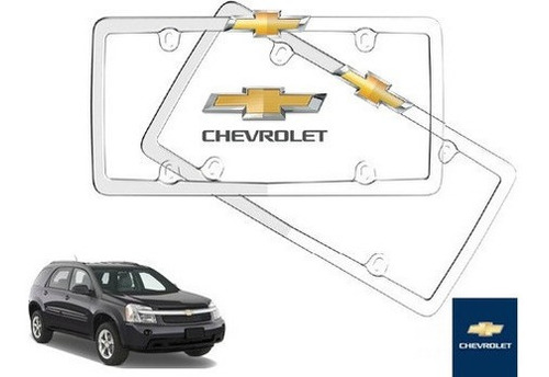 Par Porta Placas Chevrolet Equinox 2009 Original