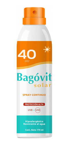 Bagovit Solar Spray Continuo Fps40+ 170 Ml