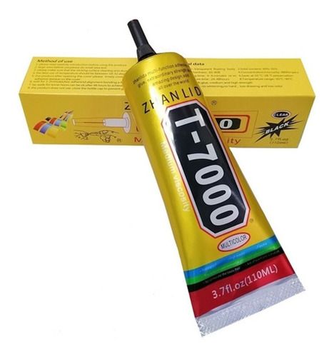 Pegamento Celulares Modulos Pantallas T7000 Negro 110ml