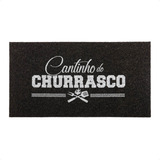 Tapete Capacho Vinil Super Print Cantinho Churrasco 40x75cm