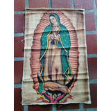 Cuadro Antiguo De La Virgen De Guadalupe Óleo Sobre Lienzo 