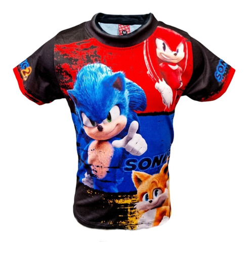 Playera Sonic El Erizo Niños Full Hd Calidad Premium. 