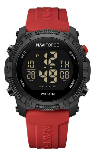 Reloj Naviforce Para Hombre Deportivo Militar Hora Digital