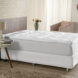 Pillow Top Casal 200 Fios Micro Percal 01 Peça  - Branco