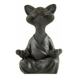 Estatua De Gato Para Meditación, Buda, Yoga, Decoración De G