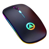 Mouse Gamer Inalámbrico Recargable Yindiao A2 Negro