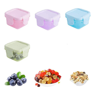 4pzs Mini Toper Recipiente Hermetico Salsa Semillas Lunch Mixto