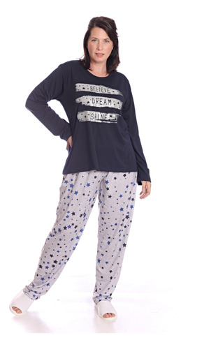 Pijama De Mujer Invierno Talle Grande Art 579 Local Especial