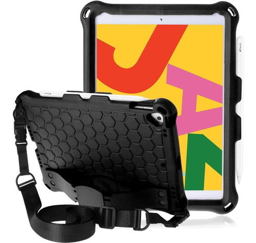 Estuche Liviano Antigolpe  iPad 9 Gen 10.2 + Base + Correa