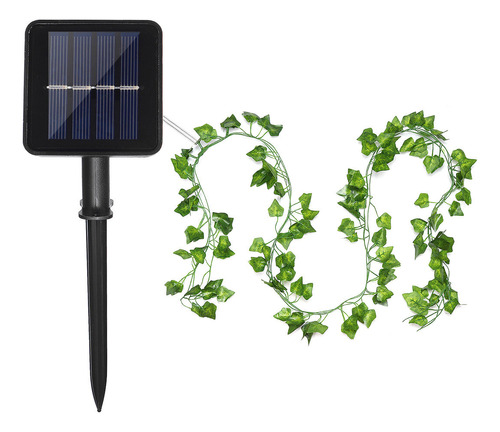 Cordão Solar 100 Leds Folhas De Carvalho 8 Funções 10 Metros