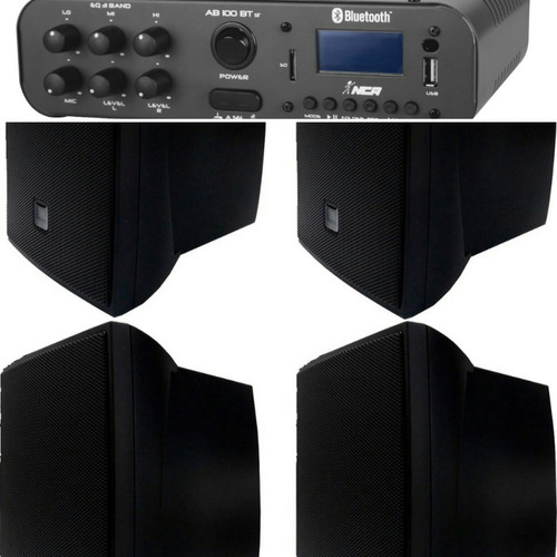 Kit Som Ambiente Amp St 60w Bluetooth+04cxs Jbl C321p+barato