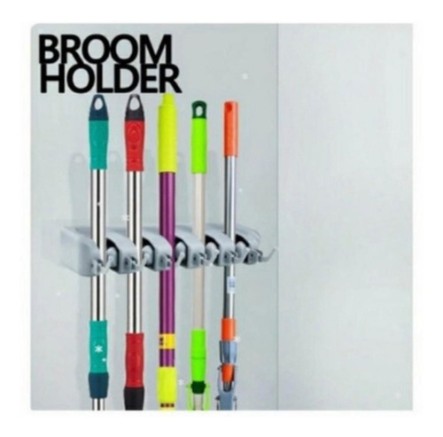 Organizador De Pared Escobas Accesorio Cocina Broom Holder