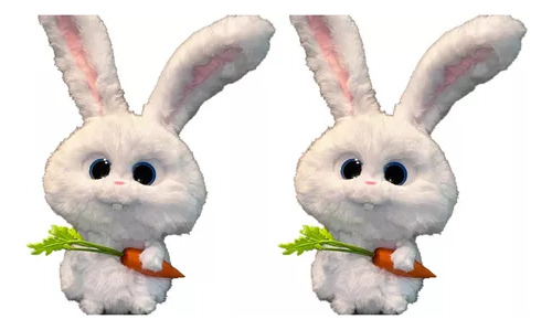 Peluche Mediano Love Pets Secret Rabbit Carrot, 2 Unidades