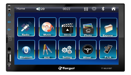 Radio Automovil Target 7 Bluetooth Tt-ml815bt Mirror Link
