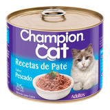 Pack 12 Unid Champion Cat Lata Recetas De Paté Pescado 315gr