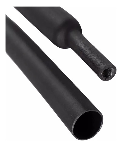 1/2 Metro Termocontractil Thermofit Negro 4 PuLG