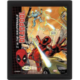 Cuadro Poster 3d Deadpool Attack