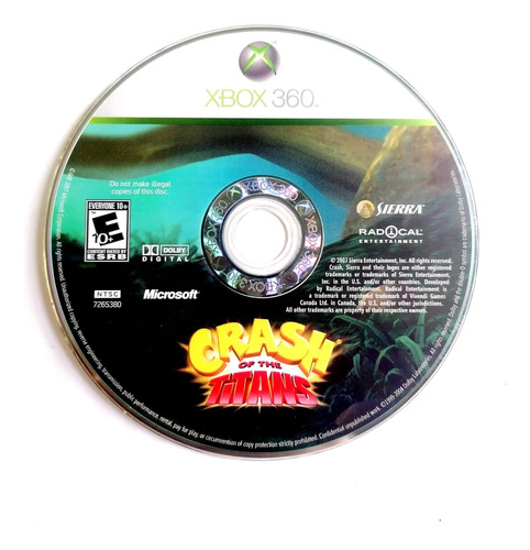 Crash Of The Titans Xbox 360 - Doblado Al Español