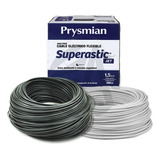 Cable Unipolar Prysmian 1.5mm X2 Pack Negro+blanco X100mt Ea