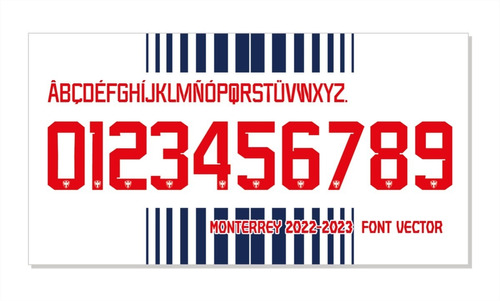 Tipografía Monterrey Font Vector 2022-2023 Archivo Ttf, Eps