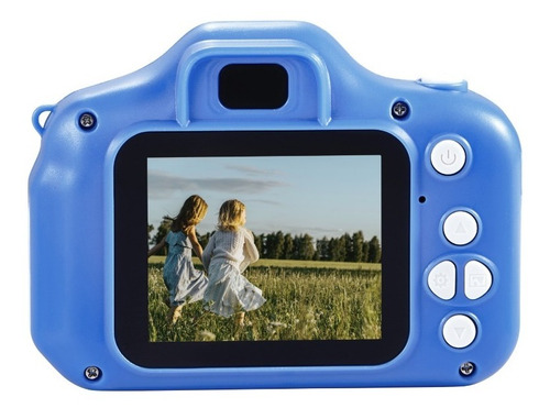 Camara Digital Infantil Fotos Y Videos Juegos Incluidos Azul