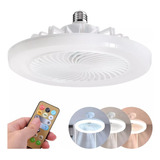 Lâmpada De Ventilador De Teto Led Ajustável Pequena E27 48w