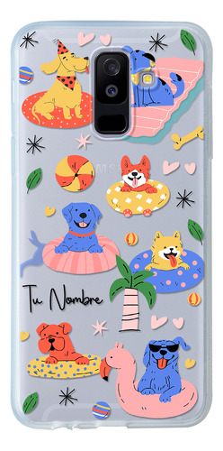 Funda Para Galaxy Para Mujer Alberca Perritos Con Nombre