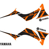 Kit Adesivo Protetor 3 Lander Xtz 250 2009 Yamaha Laranja 