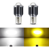 Faro Foco Led Mini Lupa H4 Ba20d H6 Alta Baja Moto 2000lm