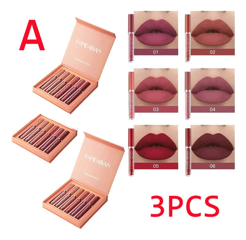 Kit De 3 Peças Batons Gloss Matte Liptint-pronta Para Entreg