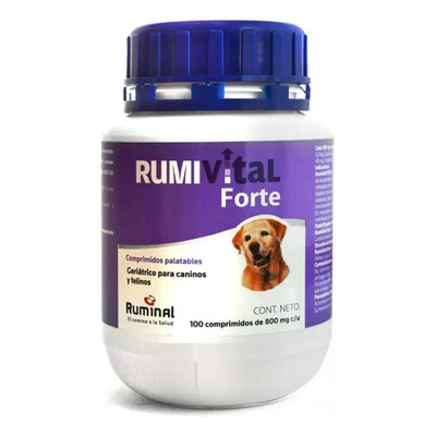 Rumivital Forte Vitaminas Perros Gatos 100 Comprimidos Super Premium | Envío gratis