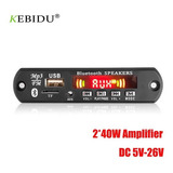 Placa Amplificada 80w 40+40w Usb Mp3 Aux Bluetooth 5.0 Fm 