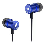 Auricular In Ear Genius Hs-m316 Metalico Azul
