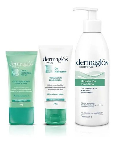 Dermaglós Rutina De Hidratación Facial + Corporal Pieles Mix