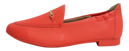 Sapato Loafer Piccadilly Feminino 104021 Ouro/goiaba