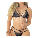 Conjunto Lenceria Femenina Sexy En Encaje