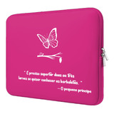 Capa Case Maleta Notebook Macbook Personalizada Com Frases